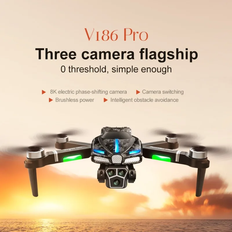 Drone Camera With Gimbal - Nuevo Dron profesional V186 Pro, Motor