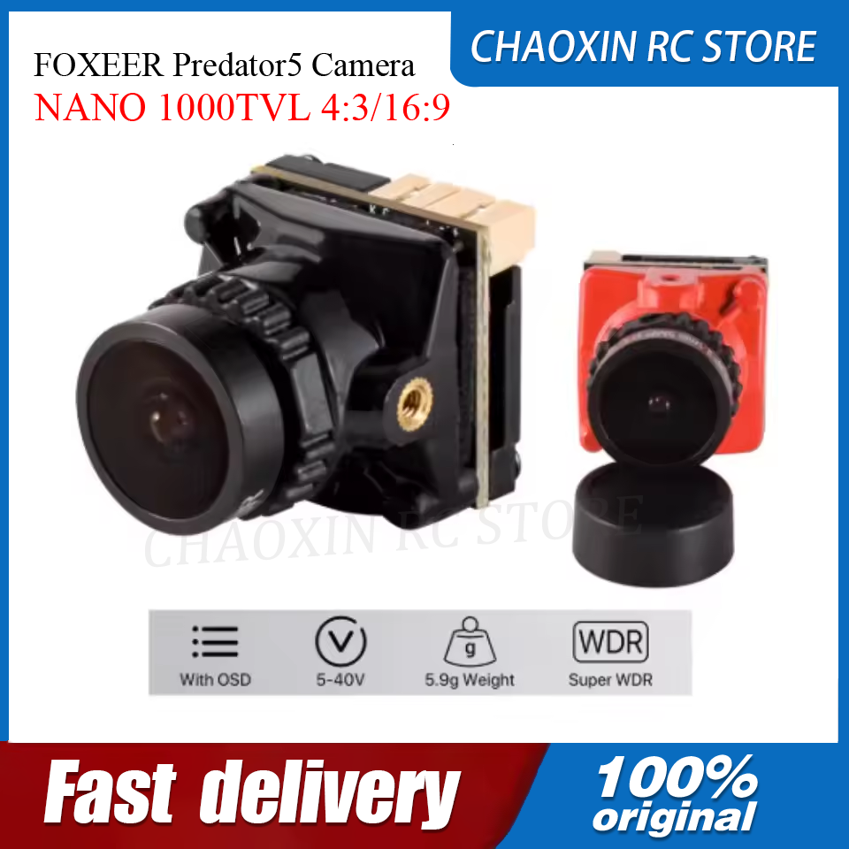 Drone Camera Lens - Cámara FOXEER Predator5 NANO 1000TVL 4:3/16:9
