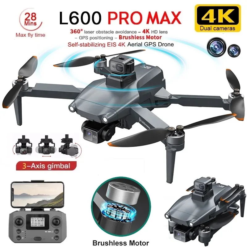 Drone Camera Lens - L600 PRO MAX GPS Drone profesional