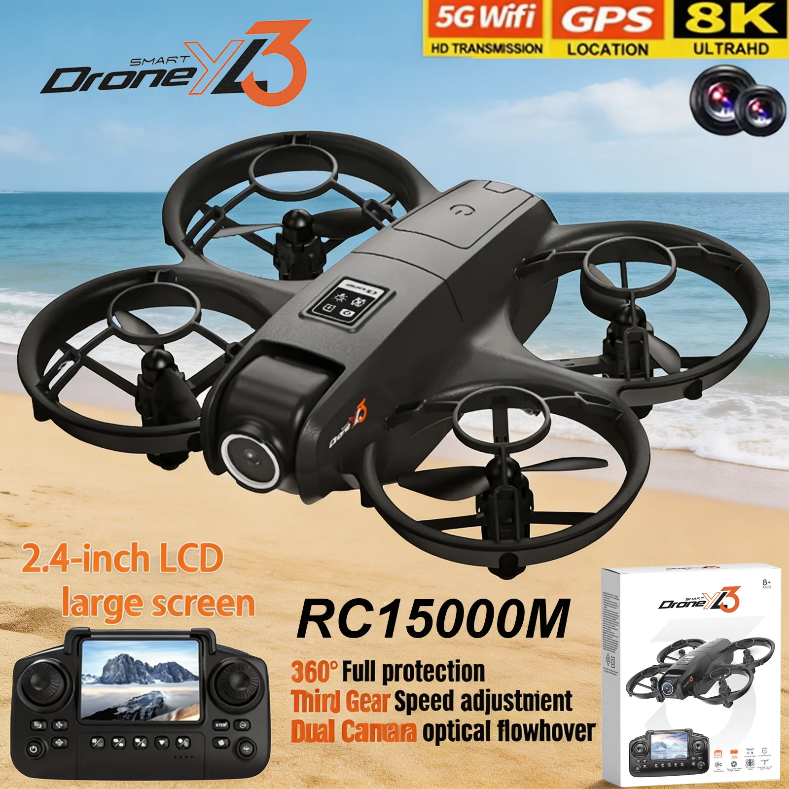 Drone Camera Wide Angle - Nuevo Dron RC YL3 8K 1080P