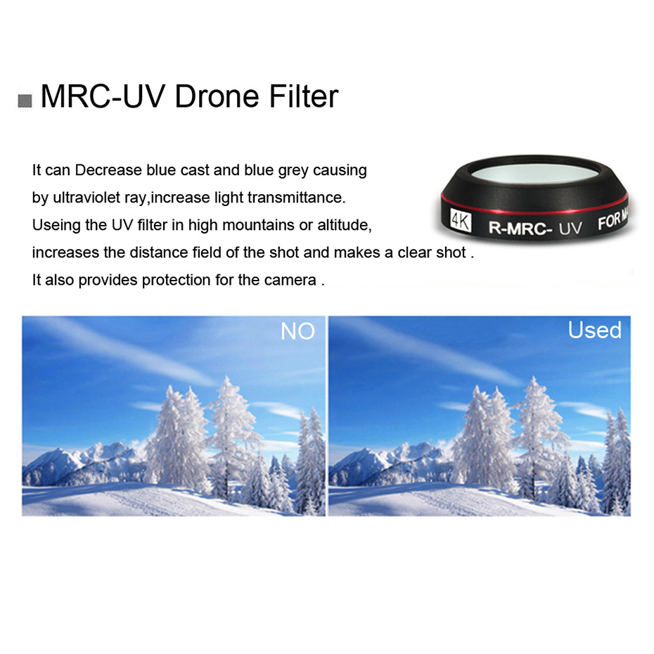 Filtro de Dron para Mavic Pro  - Drone Camera Filter reseña y precio