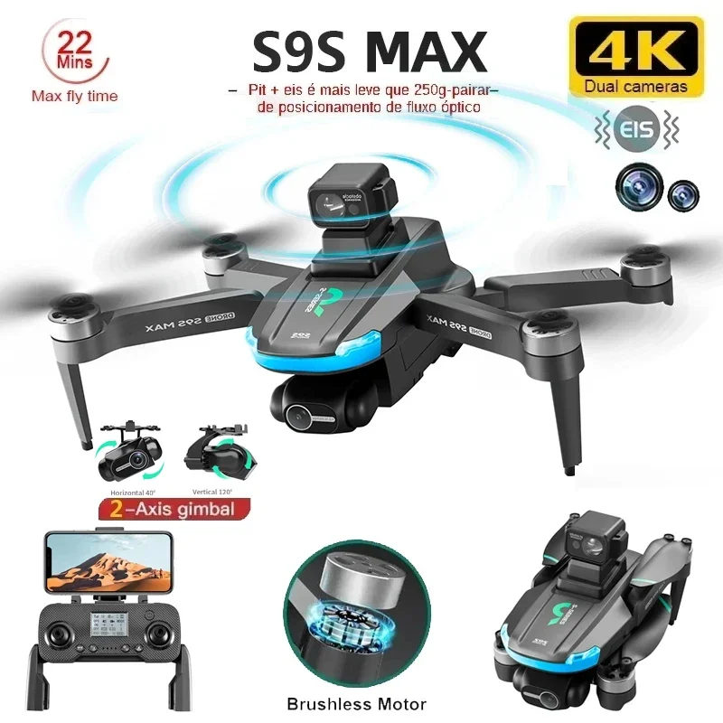 Nuevo S9S MAX MINI Drone 4K 2  - Drone Camera Lens reseña y precio