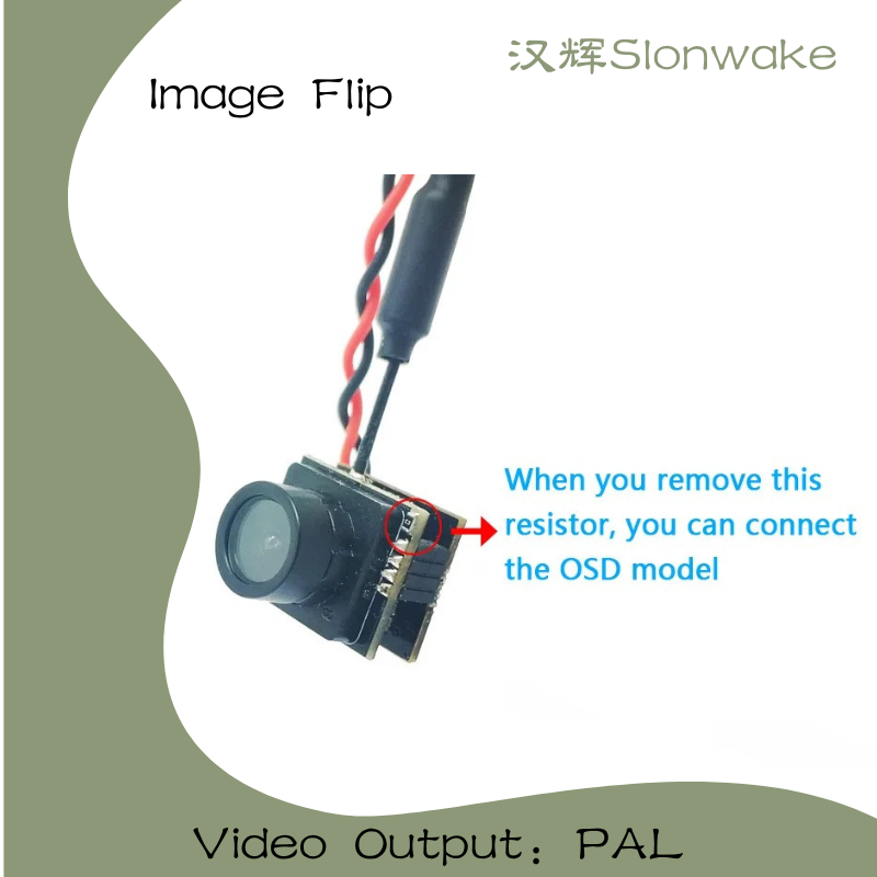 Slonwake 5.8G 48CH 25mW FPV VT - Drone Camera Wide Angle reseña y precio