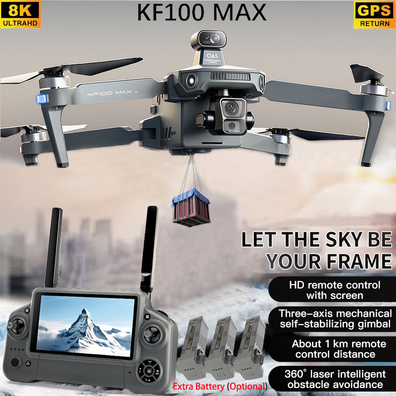KF100 MAX GPS Drone 4K Cámara  - Drone Camera With Gimbal reseña y precio